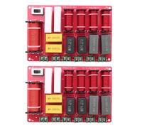 Giwnhvx 2 haut-parleurs 300 W 5 voies séparateur de fréquence audio, 2 tweeters, 2 intermédiaires + 1 haut-parleur de basse croisés pour système audio domestique