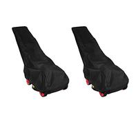Giwnhvx 2 pièces 193 x 63,5 x 112 cm noir universel étanche tondeuse à gazon housse de pluie jardin taille globale cordon de serrage protection contre les agents atmosphériques