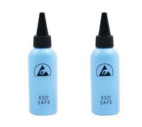 Giwnhvx 2 Pièces 60ML Distributeur ESD Bouteille de Solvant en Plastique Bouteille D'Aiguille Anti-Fuite de Haute Qualité pour L'Élimination de la Colle, Bleu