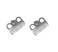 Giwnhvx 2 Pièces Brosse à Crinière et à Queue de Cheval Peigne en Métal pour CRIN de Cheval Peigne en Métal Technologie de Polissage Nettoyage Ouverture Nœud
