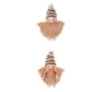 Giwnhvx 2 PièCes PoupéE de NoëL PoupéEs NoëL Arbre DéCor Ornements Un Cadeaux DéCorations de NoëL pour C
