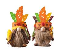 Giwnhvx 2 Pièces Poupée Rudolph de L'Île Maurice Poupée de Noël sans Mignonne Peluche Suédoise Faite à la Main