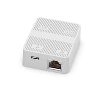 Giwnhvx 2 Port 100Mbps Réseau Commutateur RJ45 Réseau Câble Splitter Extender Sélecteur 2 Voies Adaptateur Connecteur Type C Puissance Blanc