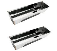 Giwnhvx 2 x 12HRG Moule à boue en acier inoxydable antidérapant 35,6 cm