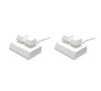 Giwnhvx 2 x 2 touches macro programmation clavier RGB mini clavier gaming dessin interrupteur rouge clavier personnalisé OSU clavier de jeu, blanc