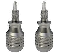 Giwnhvx 2 x 7 en 1 Mini tournevis en titane 6,35 mm magnétique Torx Tournevis Bit Kit Outils de réparation maison