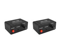 Giwnhvx 2 x AU-10X NE5532 Audio Signal Préamplificateur Casque Pré AMP Board Gain 20 dB 3,5 mm Contrôle Volume Ton DC 12 V