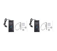 Giwnhvx 2 x EQ-505 Selle de guitare 3 bandes EQ Equalizer Gaucher Guitare acoustique Préampli Système Equalizer Piezo