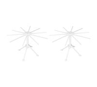 Giwnhvx 2 x Étendoir à pâtes, support pour sécher la pâte pliable, support pour séchoir à spaghetti 10 bras pour la production de pâtes faites à la maison