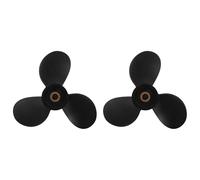 Giwnhvx 2 x hors-bord 6E0-45941-01-El 7 1/2X8- pour 4Hp-6Hp Alliage de plastique 3 Noir 9 dents cannelées
