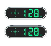 Giwnhvx 2 x HUD GPS Compteur de vitesse universel pour voiture Affichage tête haute Compteur de vitesse avec boussole Alarme de vitesse pour tous les véhicules