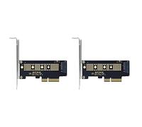Giwnhvx 2 x M.2 NVME SSD Adaptateur de NGFF Un PCIE 3.0 X4 Adaptateur pour Carte Riser PCIE M2 Support 2230 2242 2260 2280 Dimensions SSD NVMe M.2