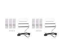 Giwnhvx 2 x Ordinateur de Synchronisation ARGB 5V 2280 SSD M2 Radiateur PC RGB M.2 Nvme Dissipateur D'unité À État Refroidissement Radié A