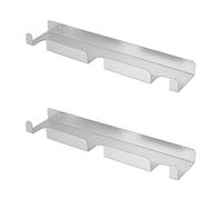 Giwnhvx 2 x pelle murale pour pelle à pizza porte-pelle à pizza en acier inoxydable brossé porte-pelle pour pelle à pizza résistante