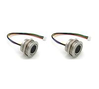 Giwnhvx 2 x R503 Anneau Rond Indicateur LED Contrôle DC3.3V MX1.0-6Pin Capacitif Module Capteur d'empreintes Digitales Scanner - 19 mm