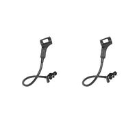 Giwnhvx 2 x support de microphone support pour microphone un col d'oie flexible à 360 degrés, support de bras pour microphone de bureau réglable avec clip