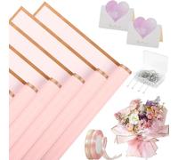 Giwnhvx 20 Feuilles de Papier D'Emballage de Fleurs pour Bricolage, Emballage de Fleurs, Emballage de Cadeaux, Fournitures de Bouquet de Fleuriste Durables A