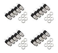 Giwnhvx 20 pcs Connecteur Jack de panneau stéréo de 3,5 mm