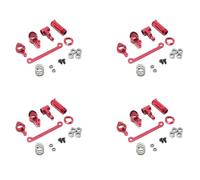 Giwnhvx 20 Pièces 4 Ensemble d'embrayage de Direction Asservissement de Direction Servo PièCes de Mise à Niveau ComplèTes pour 144001 1/14 Voiture RC, Rouge