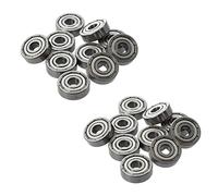 Giwnhvx 20 Pièces 625ZZ 5 mm x 16 x 5 mm Blindé Deep Rainure Radial Roulement à Billes