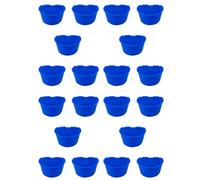 Giwnhvx 20 Pièces de Cage à Oiseaux Suspendus Mangeoire pour Lapin Cage Poulet Tasse d'eau Bol pour Animaux de Compagnie avec Crochet Grand