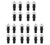 Giwnhvx 20 Pièces pour Eau Charnières de l'Eau Boulon Expansible Supérieur en Caoutchouc Fixations Une Vis Fixer Raccords pour Trous Blinds WC