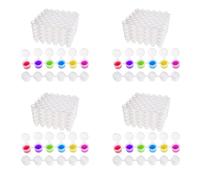 Giwnhvx 200 Bandes de bocaux, 300 bocaux, 2 ml/0,07 onces, pots de vides avec couvercles, pour salles de classe, peintures, festival d'art