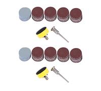 Giwnhvx 200 disques de ponçage de 25 mm disque abrasif pour disques poncés de 100 mm 100 à 3000 avec papier abrasif de 1 pouce tampon de 1/8 pouce pour outil rotatif pour