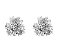 Giwnhvx 200 Pièces en Aluminium Pliage Boucle pour 3 mm Câble Diamètre du Fil E