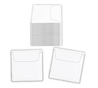 Giwnhvx 200 Pièces Porte-Monnaie De Poche Simple En PVC Transparent, Porte-Monnaie En Plastique Individuel, 2,2 X 2,2 Pouces