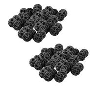 Giwnhvx 200Pcs 16mm Balle Bio Balls Aquarium Fish Nano Reservoir Humide/Sec Filtre A Cartouche Noir