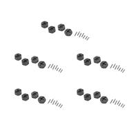 Giwnhvx 20X Mises à jour 'Adaptateur Hexagonal Roue Combinatrice en Alliage D'aluminium 12Mm pour 144001 1/14 RC Pièces de Rechange pour Voiture, Gris