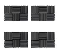 Giwnhvx 24 Pièces Panneau Acoustique en Mousse Absorption Étude Absorbber une Large Bande Périodique De Rainure