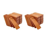 Giwnhvx 240 Pièces d'étiquettes en Bois pour, Rectangulaire pour Gravure, Bois Naturel, pour, Bouteille de Vin