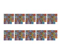 Giwnhvx 240 Pièces Séries Auto-Adhésif Mosaïque Brique Tuile 3D Autocollant Cuisine Salle de Bain Stickers Muraux -10cm