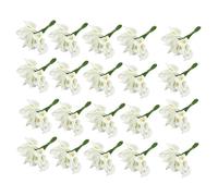 Giwnhvx 240Pcs Mini Calla Fleur Artificielle Bouquet de Mariage DéCoration Bricolage Guirlande Cadeau Blanc