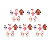 Giwnhvx 25 Pièces Barres La Marionnette A Rhyme Tale Fee Boucles D'oreilles Et Trois Ours