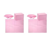 Giwnhvx 250 Pièces Tapis de Serviettes de Table Jetables pour Nail Art 13 X 17 Pouces Tapis de Nail Art Imperméable Feuille de Papier Tampons Propres Tatouage Rose