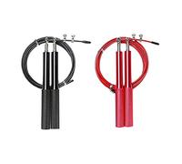 Giwnhvx 2Pack Speed Jump Corde d'entraînement Corde à Sauter Réglable avec Roulement Une Boules Rapide pour Muay Thai Fitness