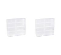 Giwnhvx 2X 1:64 pour Boîte D'Affichage Hot Wheel Modèle de Voiture Support D'Armoire à pour Voitures Hotwheel Stockage Moulé sous Pression Boîte D'Affichage Anti-Poussière B