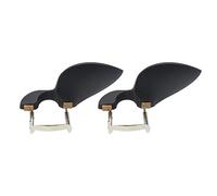 Giwnhvx 2X 3/4 4/4 Violin Chin Rest Chinrest Bois avec Support Standard Noir