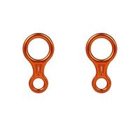 Giwnhvx 2X 35KN Figure 8 Descendeur d'escalade ÉQuipement de en Alliage D'Aluminium pour Dispositif D'Assurage et de Rappel en Escalade, Orange