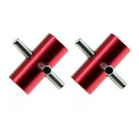Giwnhvx 2X Arbre Fixé Différentiel En Métal pour TT-02 TT02 1/10 Accessoires pour Pièces de Mise à niveau pour Voiture RC,2