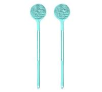 Giwnhvx 2X Brosse pour Le Corps de Douche Double Face En Silicone à Manche Long Brosse de Lavage de Salle de Bain Massage de Bain Brosse Exfoliante pour Le Corps