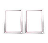 Giwnhvx 2X Cadre En Aluminium pour Sérigraphie A3 31X41cm avec Maille Polyester Impression 43T En Soie pour Circuits Imprimés De Haute Précision