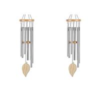 Giwnhvx 2X Carillons à Vent pour L'Extérieur, Carillons en Bois avec Crochet en S Bricolage Pendentif en Bois Jardin Carillon à Vent Décor à Carillons à Vent