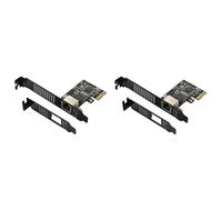 Giwnhvx 2X Carte Réseau PCIE 5 Go PCI Express X1 vers RJ45 Gigabit Ethernet Service Carte Réseau 10/100/1000M/2.5G/5G pour PC