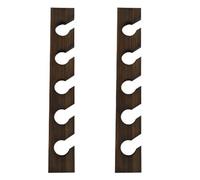 Giwnhvx 2X Cintre en Bois pour Casquette de Baseball, Décoration D'Intérieur, Organisateur en Bois Peu Encombrant avec Étagère D'Affichage, Couleur Imitation Noyer