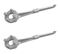 Giwnhvx 2X Clé de Bouchon de Fût En Aluminium pour Ouvrir 10 15 20 30 50 Fûts de 55 Gallons, Adaptée Aux Couvercles de 2 Pouces et 3/4 Pouces