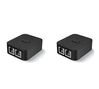Giwnhvx 2X Commutateur de Réseau LAN CAT6 RJ45 Un 2 Ports 1000 Mbps 2 dans 1 Sortie/1 Entrée 2 Sorties Splitter Switcher Réseau Intérieur Extérieur